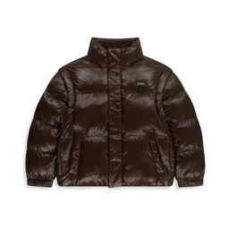내셔널지오그래픽 K254UPD920 글로시 2WAY 패딩 점퍼 BROWN
